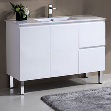 Virtus 1200mm Gloss White Freestanding Single Vanity